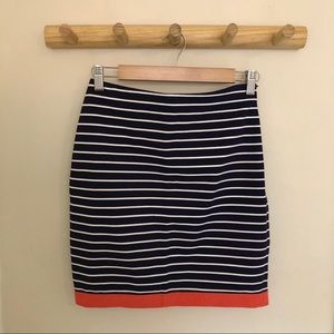 Ann Taylor Striped Pencil Skirt